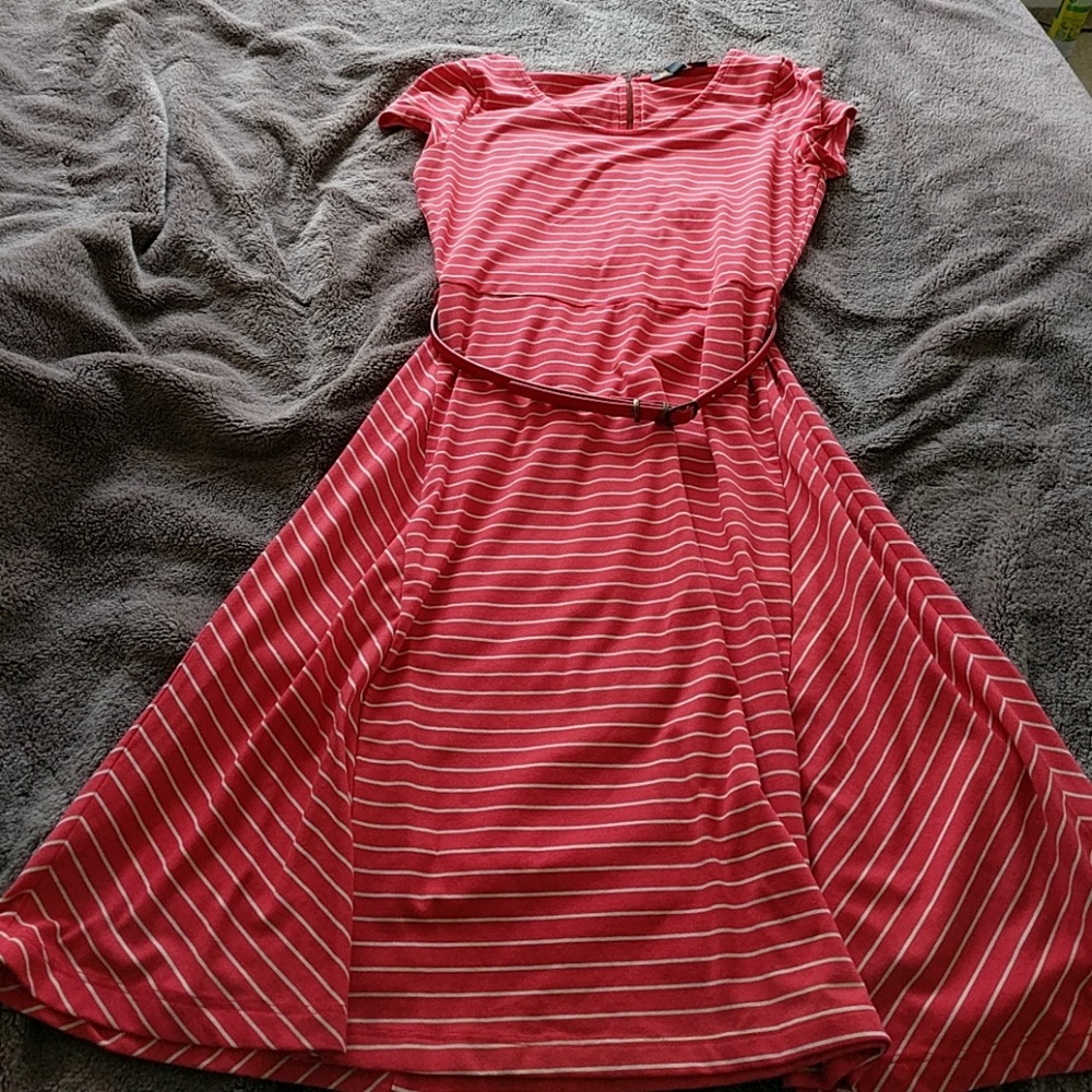 Outback Red by the Limited red striped dress S